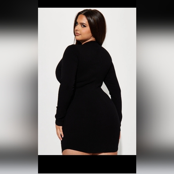 Fashion Nova black dress - Picture 3 of 4
